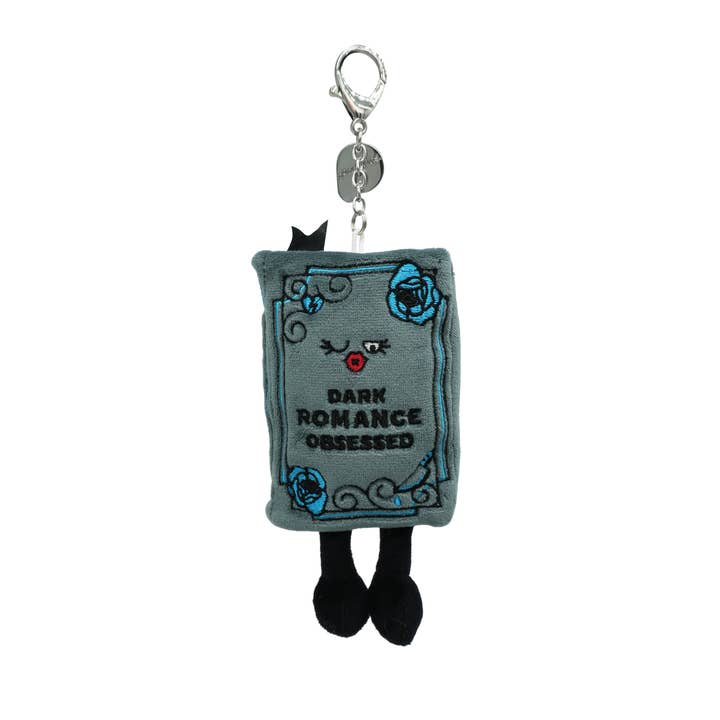 "Dark Romance Obsessed" Book Plush Bag Charm for wholesale by Punchkins