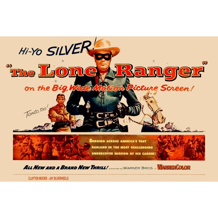 The Lone Ranger Vintage Movie Retro Posters 16 x 24 for wholesale by BMS BIZ