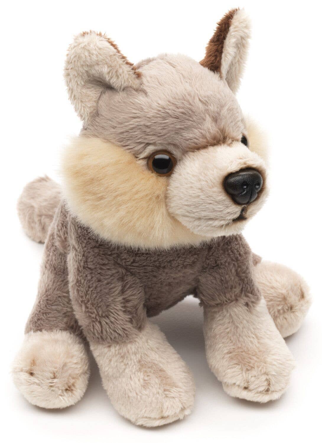 Uni Toys – wholesale Stuffed/plush toy – Kids & baby – Wolf Plushie - 15 cm (length) - cuddly/plush toy0