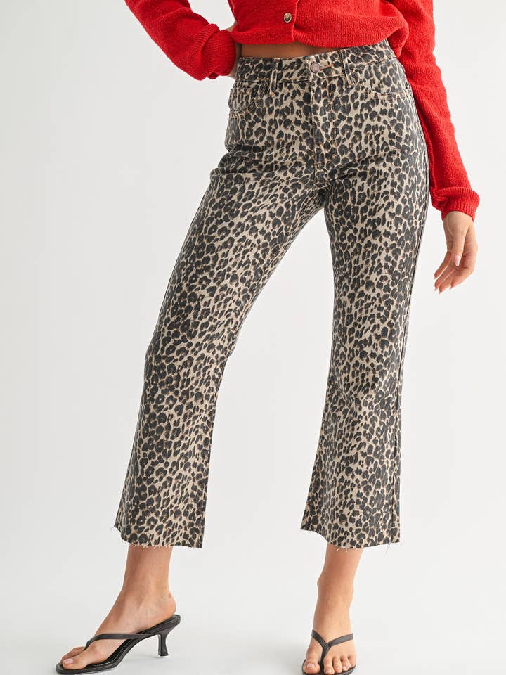 DP674 - LPRD - High Rise Crop Flare w/ Distressed Hem for wholesale by JBD