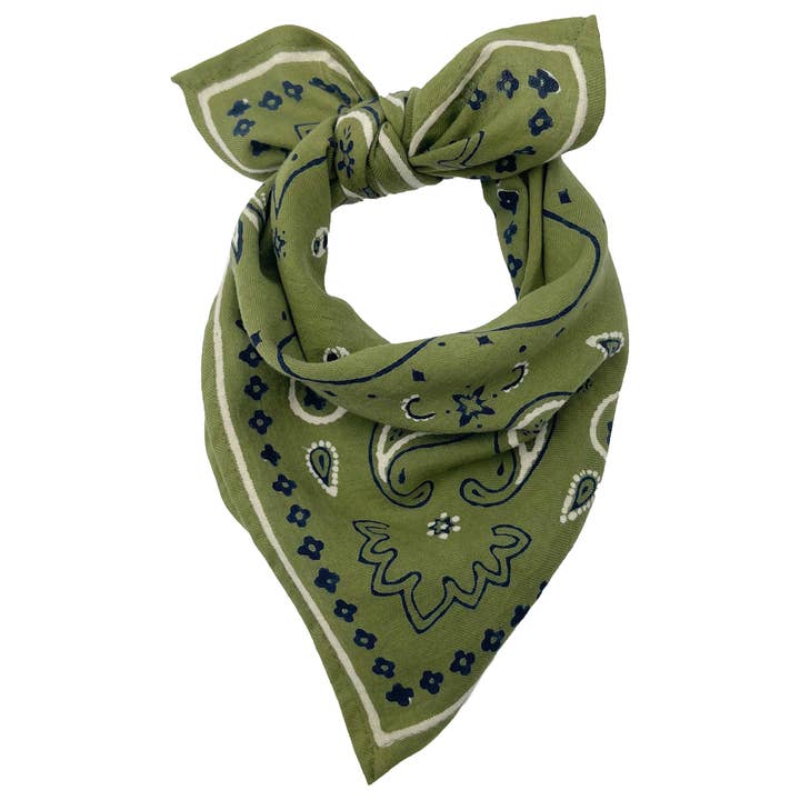 Milinane - Wholesale Scarf - Women's - Scarf 50x50 - Oscar - Khaki Bandana1