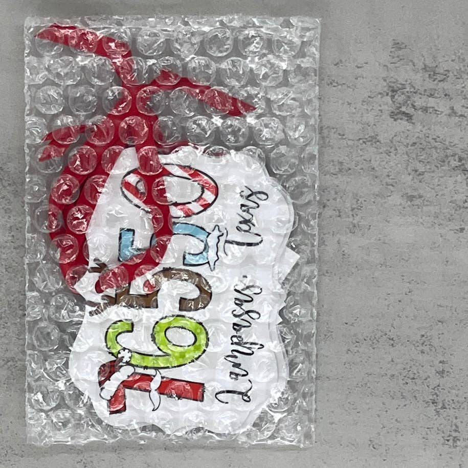 Giftable Memories - Wholesale Ornament - Custom Zip Code Town State Christmas Font Ornament2