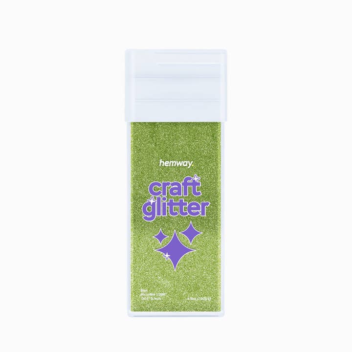 Craft Glitter Shaker Lime Green 110g for wholesale by Hemway