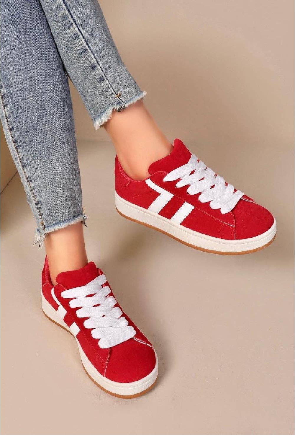 No Doubt Shoes - Wholesale Lifestyle Sneakers - Women's - LACE UP SIDE DETAIL DESIGNER TRAINERS3