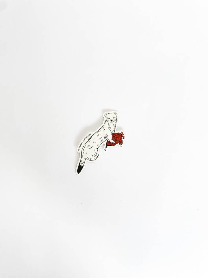 Weasel Sticker for wholesale by Outlier Leather Co.
