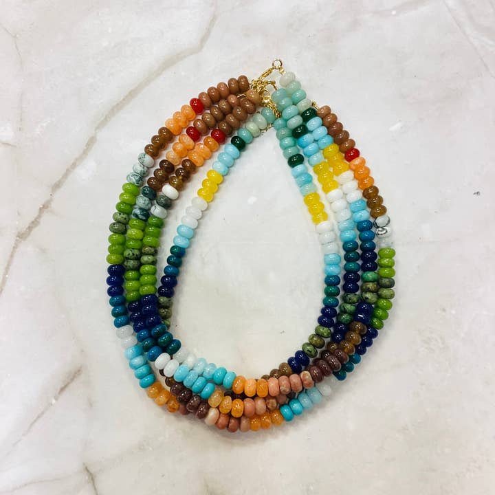 8mm Mixed Bead Necklaces for wholesale by Koda Wearables