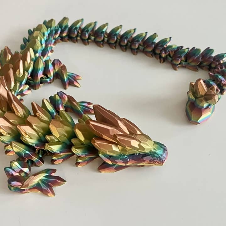 Davenport Lane - Wholesale Fidget Toy - Kids - Gemstone dragon, 3D print dragon, 3D print, fidget toy