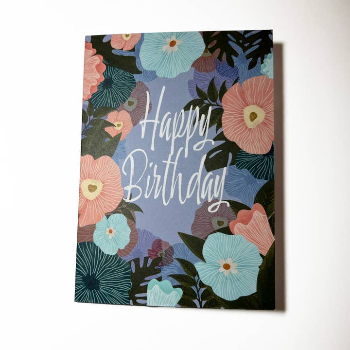 Blossom Birthday Card for wholesale by Torisdrawing