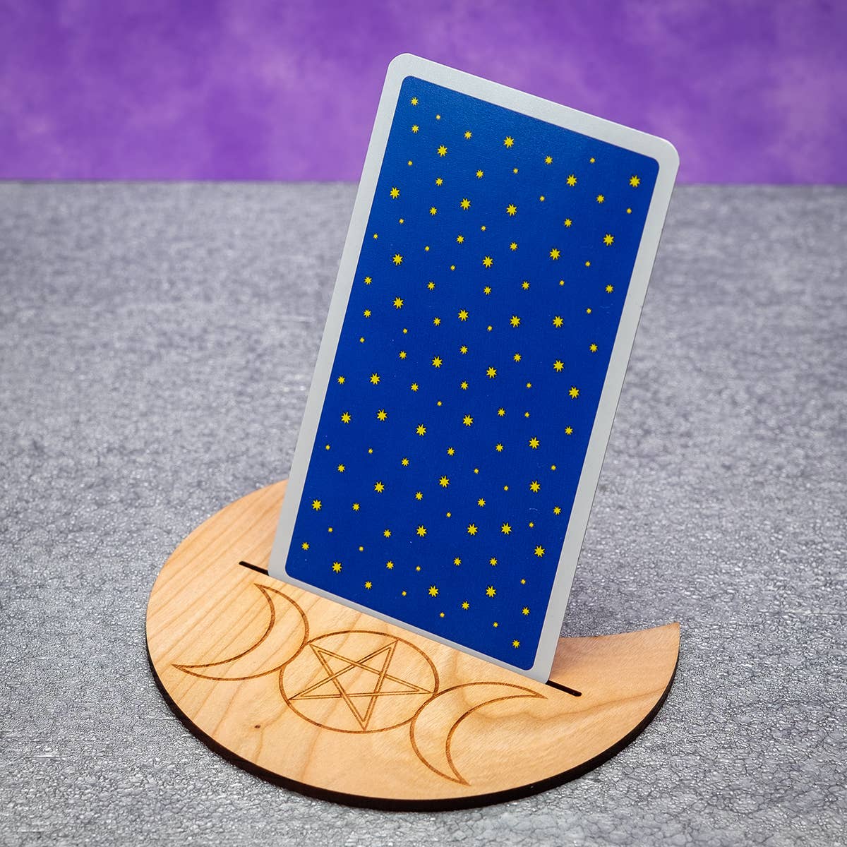 Phoenix Revolution Press – wholesale Card holder – Unisex – Triple Moon and Pentagram Tarot Card Holder Made in USA4