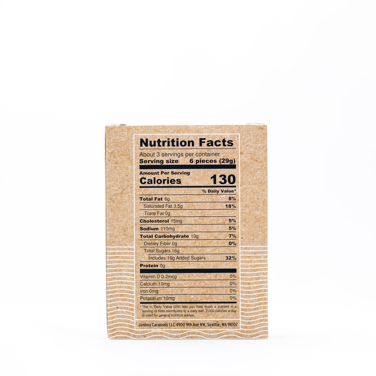 Jonboy Caramels - Vente Caramels - Caramels Fleur de Sel - Boîte de 3,2 oz6