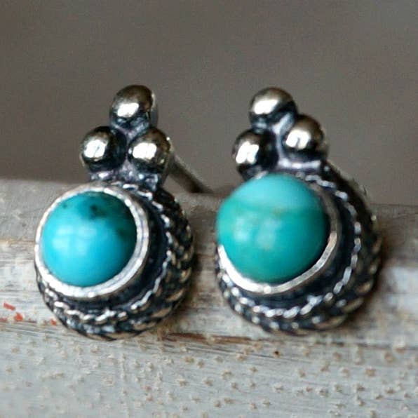 Sowell Jewelry - Wholesale Stud/Post Earrings - Derya Turquoise Stud Earrings0