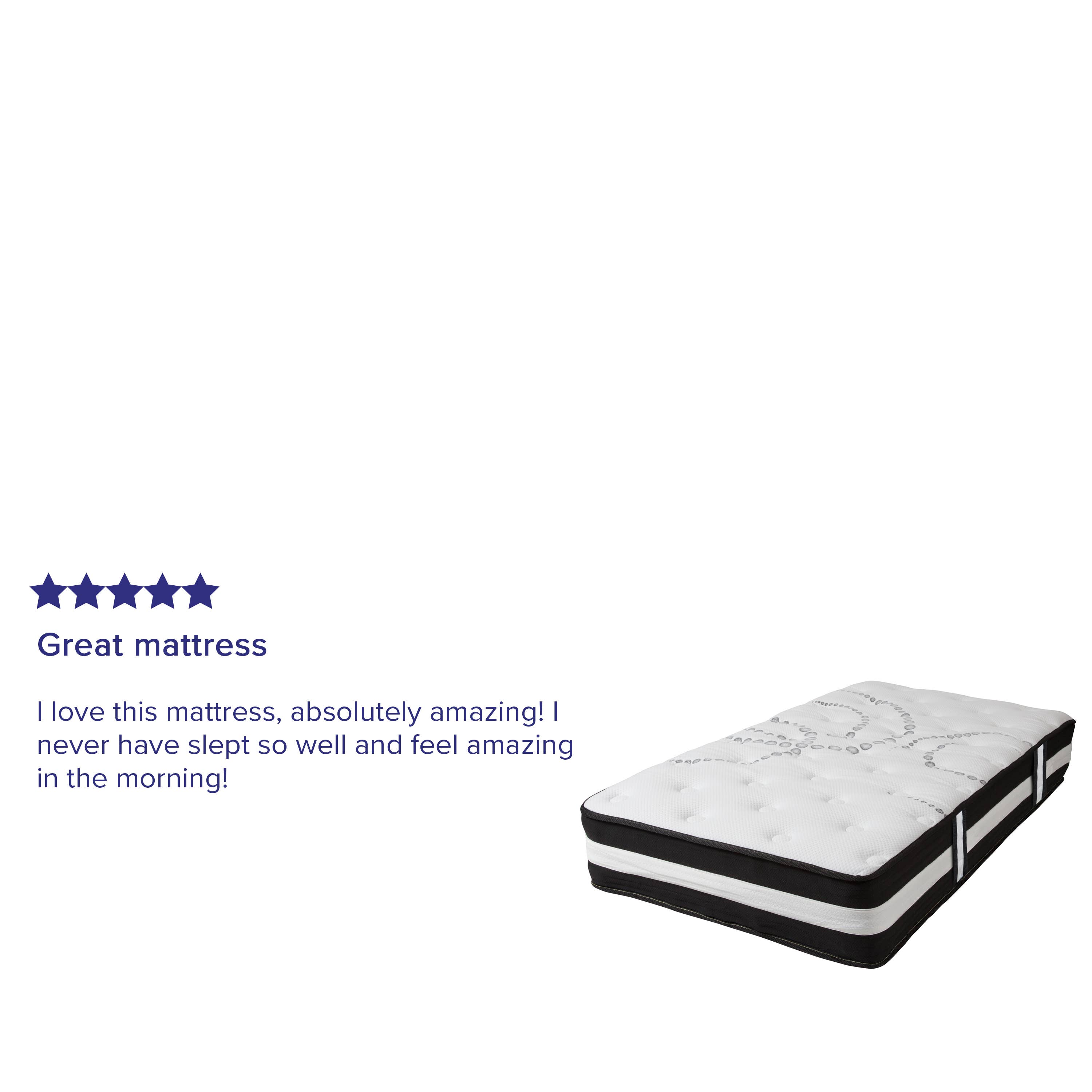 Flash Furniture - Wholesale Mattress Pad/Protector - 12" Hybrid Mattress, Twin Mattress in a Box3