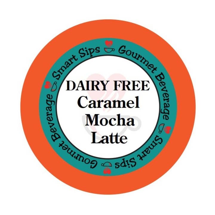 DAIRY-FREE, VEGAN | Caramel Mocha Latte, Single-Serve Gourmet Dairy-Free Latte Pods for Keurig K-cup Brewers for wholesale by Smart Sips Coffee