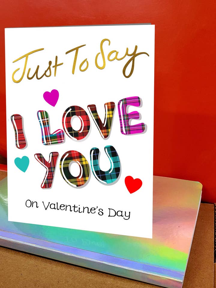I Love You on Valentine’s Day Card WWVA25 for wholesale by Wee Wishes