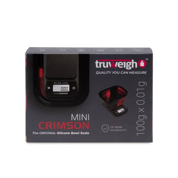 Cannatron - Wholesale Kitchen Tool/Gadget - Truweigh Mini Crimson Collapsible Bowl 100G X 0.01G4