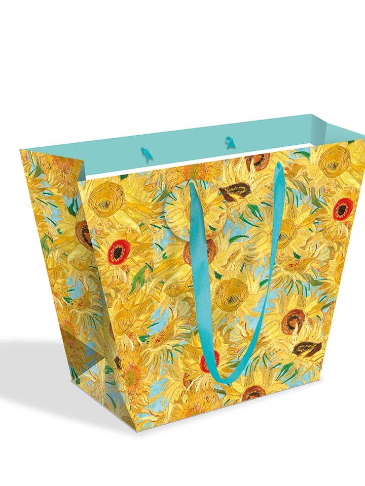 GFT BAG PLANT SUNFLOWER VASE M&G for wholesale by Notes & Queries, Inc.