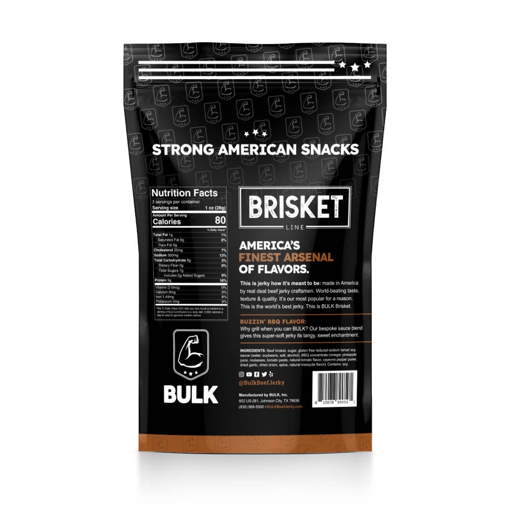 BULK Jerky - Wholesale Jerky - Brisket Beef Jerky - All Natural24