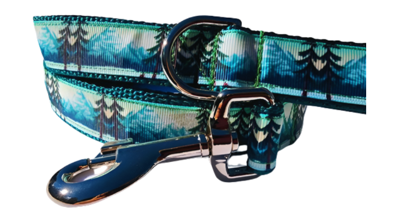 Rocky Mountain Hound - Wholesale Pet Collar - Dog - 1" Mountain Tree Dog Collar, Leash, Martingale, or Harness2