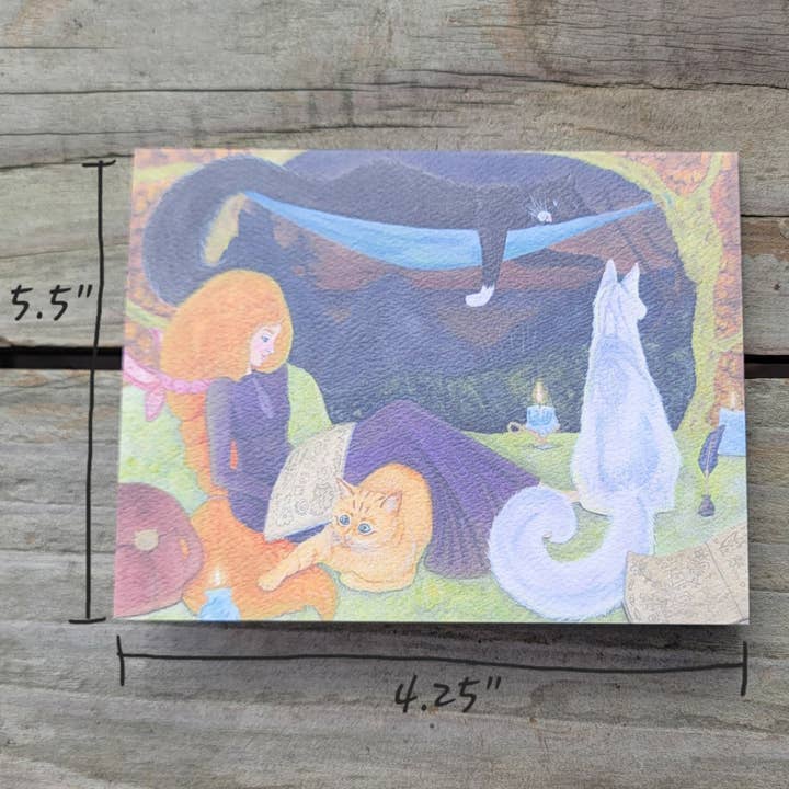 Mira Eagle Creations - Wholesale Everyday Greeting Card - Witchy Winter Cuddles Card3