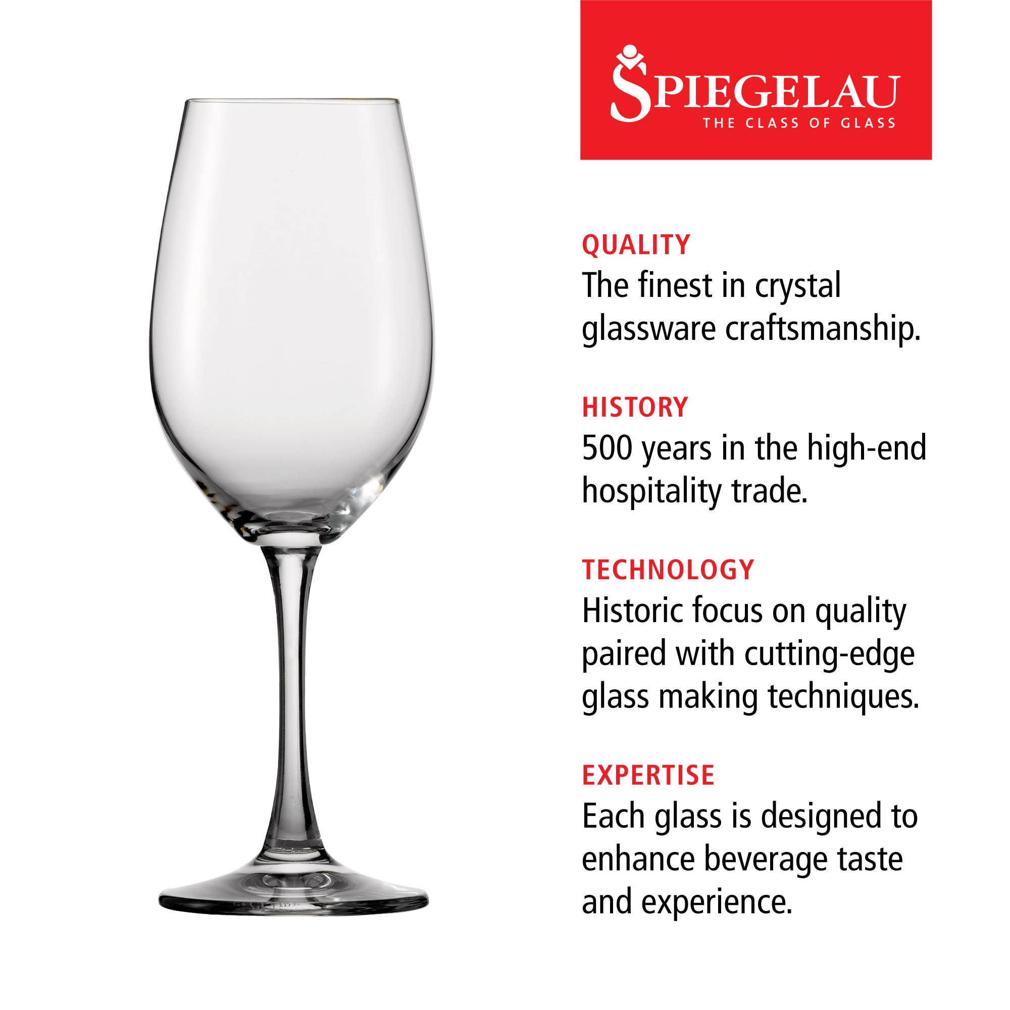 Spiegelau - Wholesale Wine Glass - Wine Lovers Crystal White Wine Glasses Set of 44