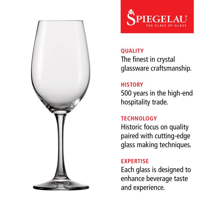 Spiegelau - Wholesale Wine Glass - Wine Lovers Crystal White Wine Glasses Set of 44