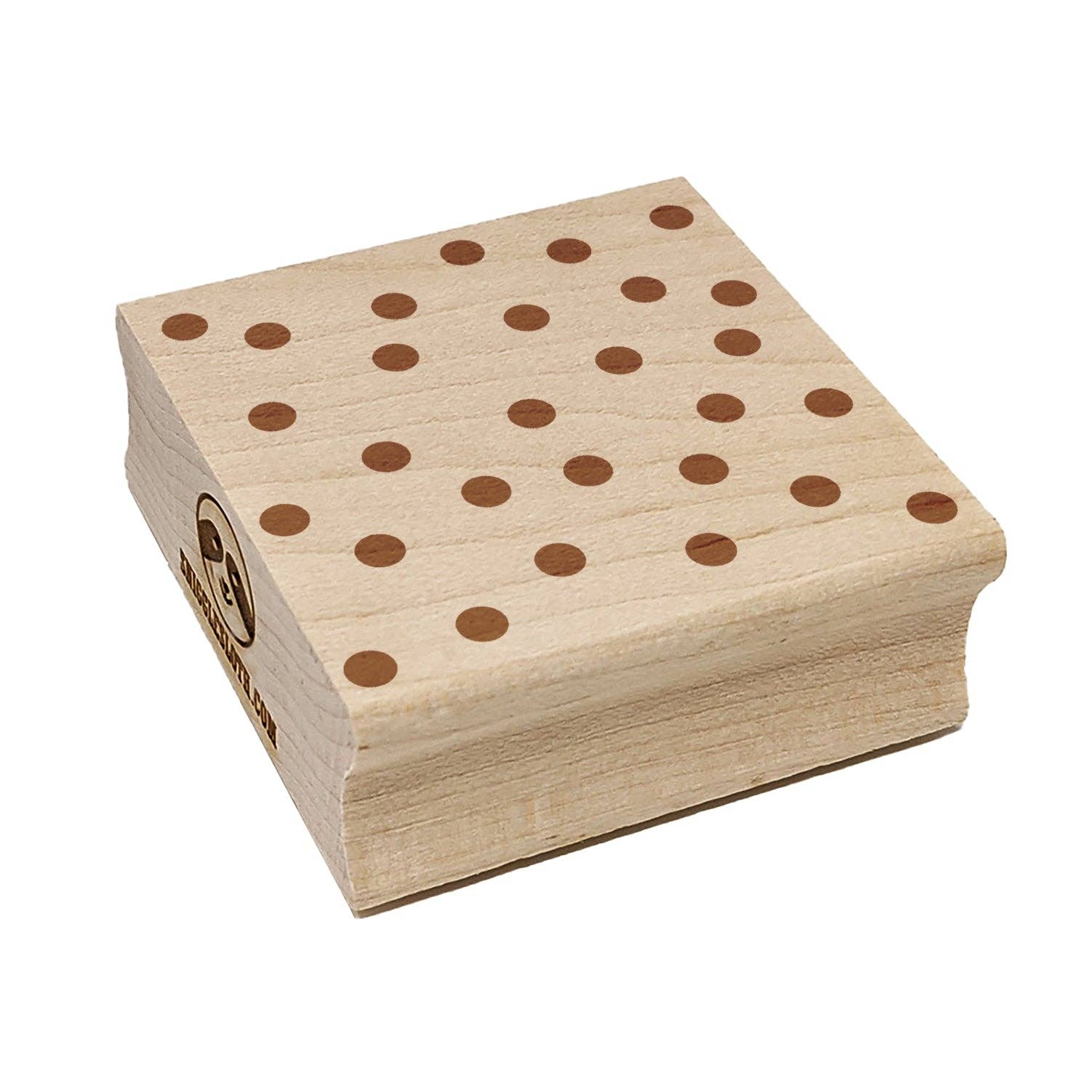 Sniggle Sloth - Vente Tampon encreur/décoratif - Tampon en caoutchouc carré d'anniversaire à pois éparpillés et confettis pour l'estampage3