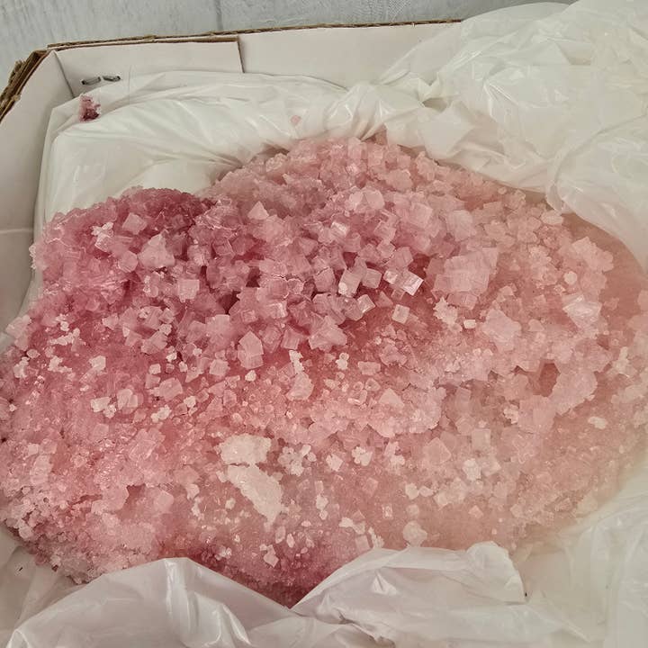 Aquamarine Daydream Wholesale - Venta al por mayor Piedras/cristales espirituales - 4 piezas de halita rosa ~ Muestras de minerales ~ Cajas de cristales al por mayor5