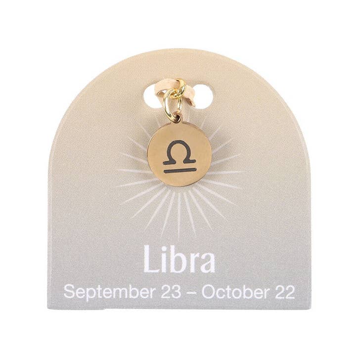 Something Different Wholesale – wholesale Individual charm/pendant – Libra Gold Tone Zodiac Sign Charm1
