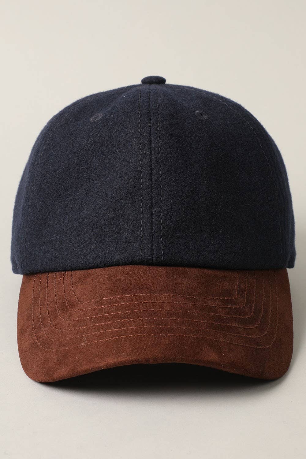 Fashion City – wholesale Baseball cap – Unisex – Wool Blend Casual Baseball Cap w Suede Visor Hat6