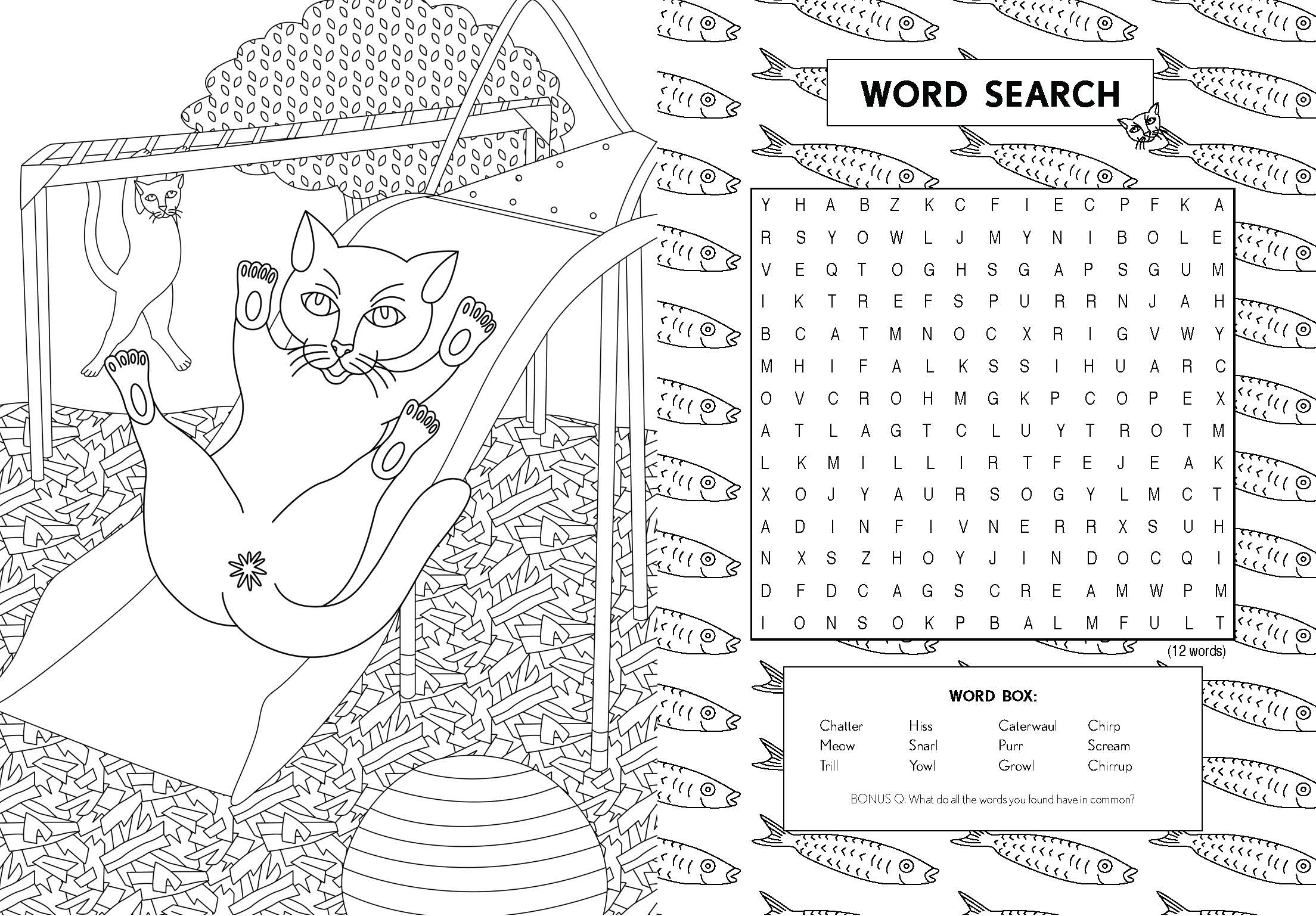 Chronicle Books - Wholesale Coloring & Activity Book - Adult - The Cat Butt Coloring and Activity Book7