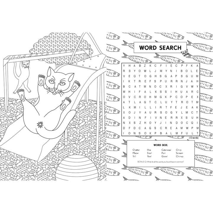 Chronicle Books - Wholesale Coloring & Activity Book - Adult - The Cat Butt Coloring and Activity Book7