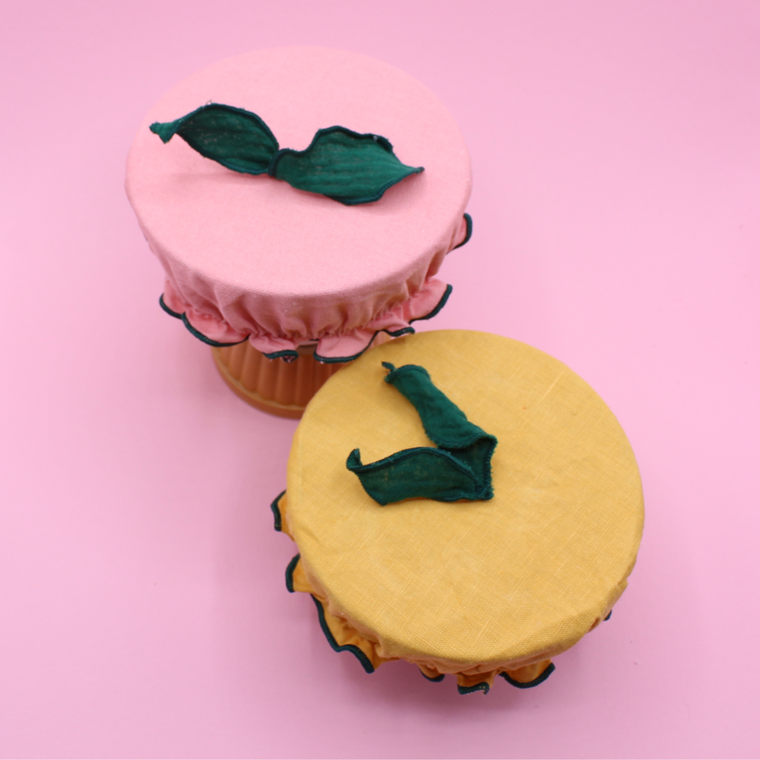 Machatatelier - Wholesale Food Storage Wrap/Bag - Charlotte bowl cover for bowl or small salad bowl - lined cotton1