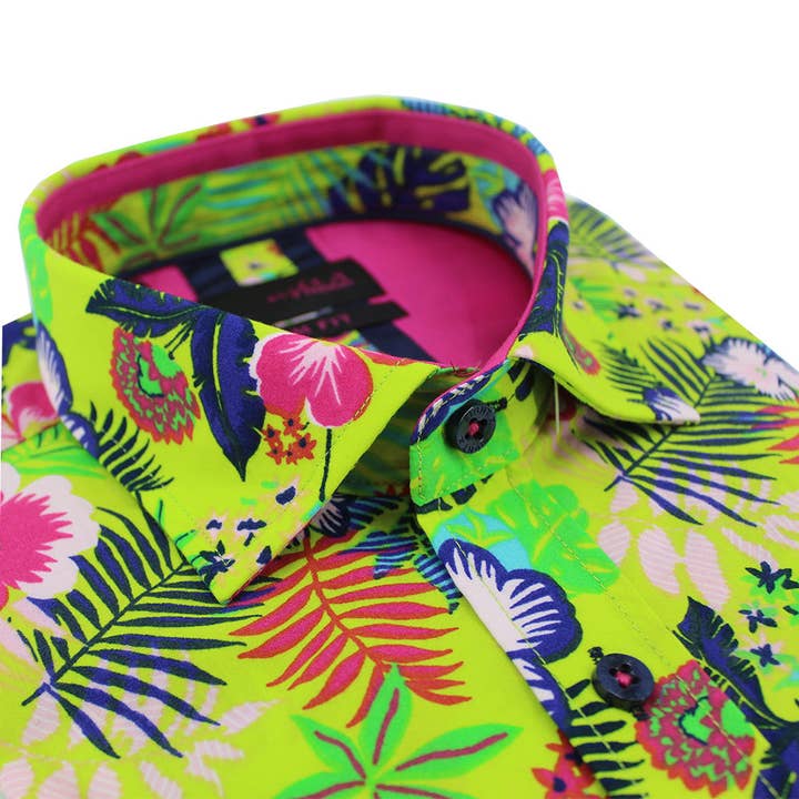 Limoengroen shirt met Hawaii voor wholesale door EIGHT X