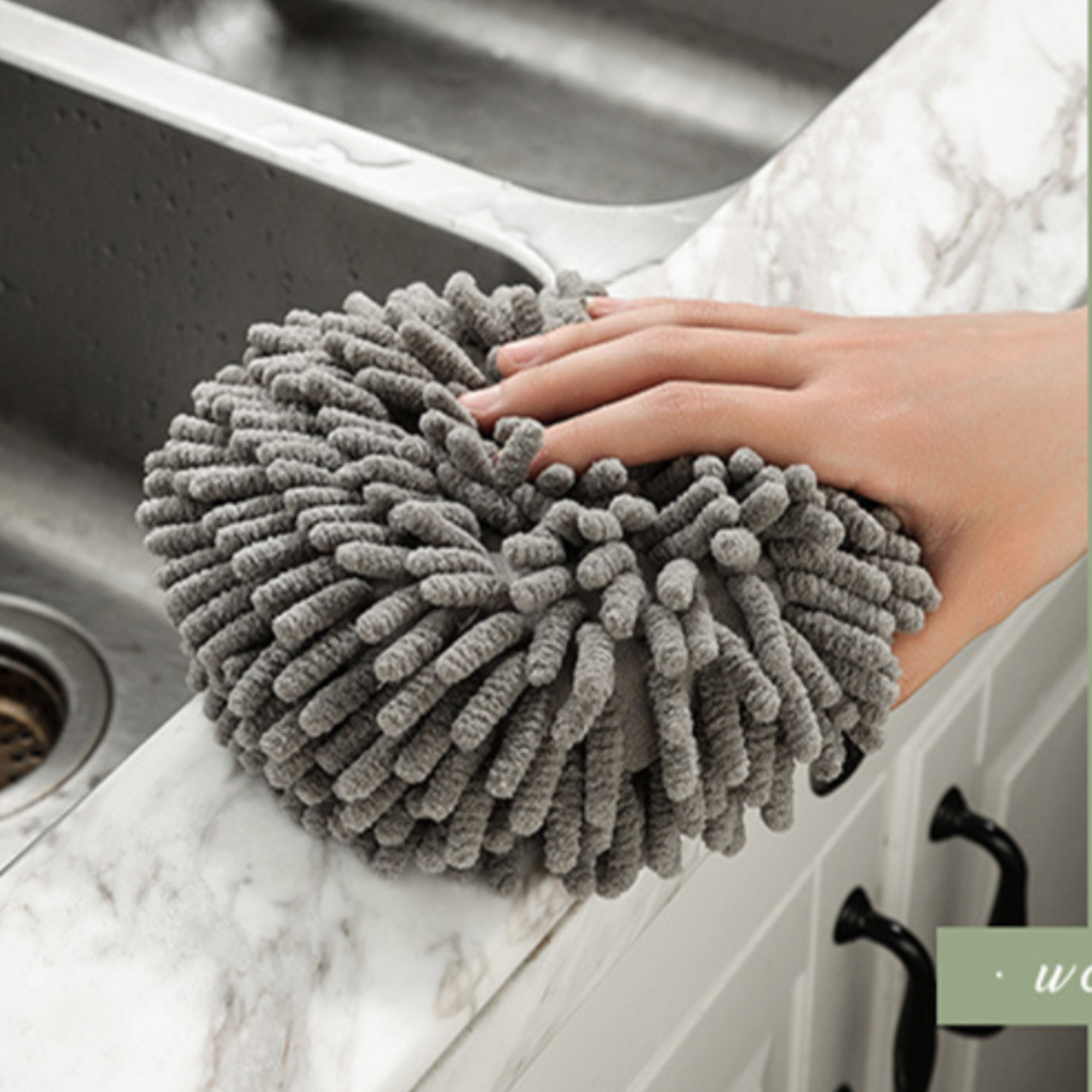 DrifWoo – wholesale Handduk – Chenillehängande handdukar 3 färguppsättningar Drifwoo presentförpackning5