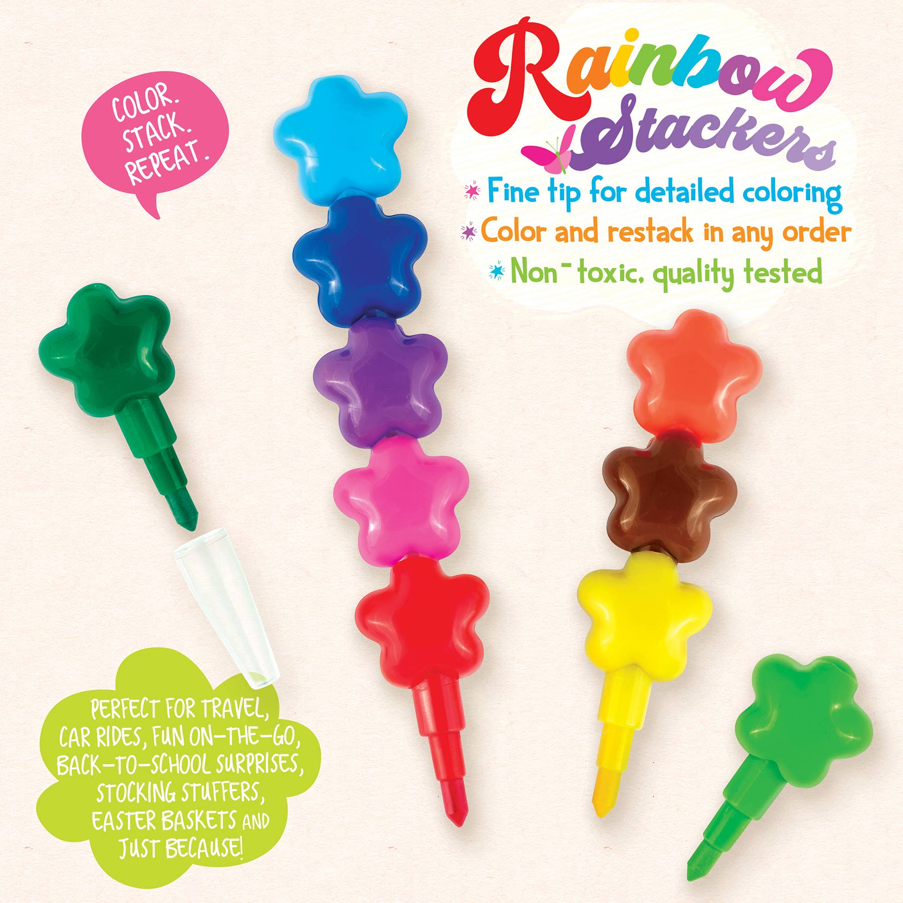 Girl Nation - Wholesale Coloring & Activity Book - Kids & Baby - Spain Fashion Coloring Book &  Rainbow Stacker Crayons Gift4