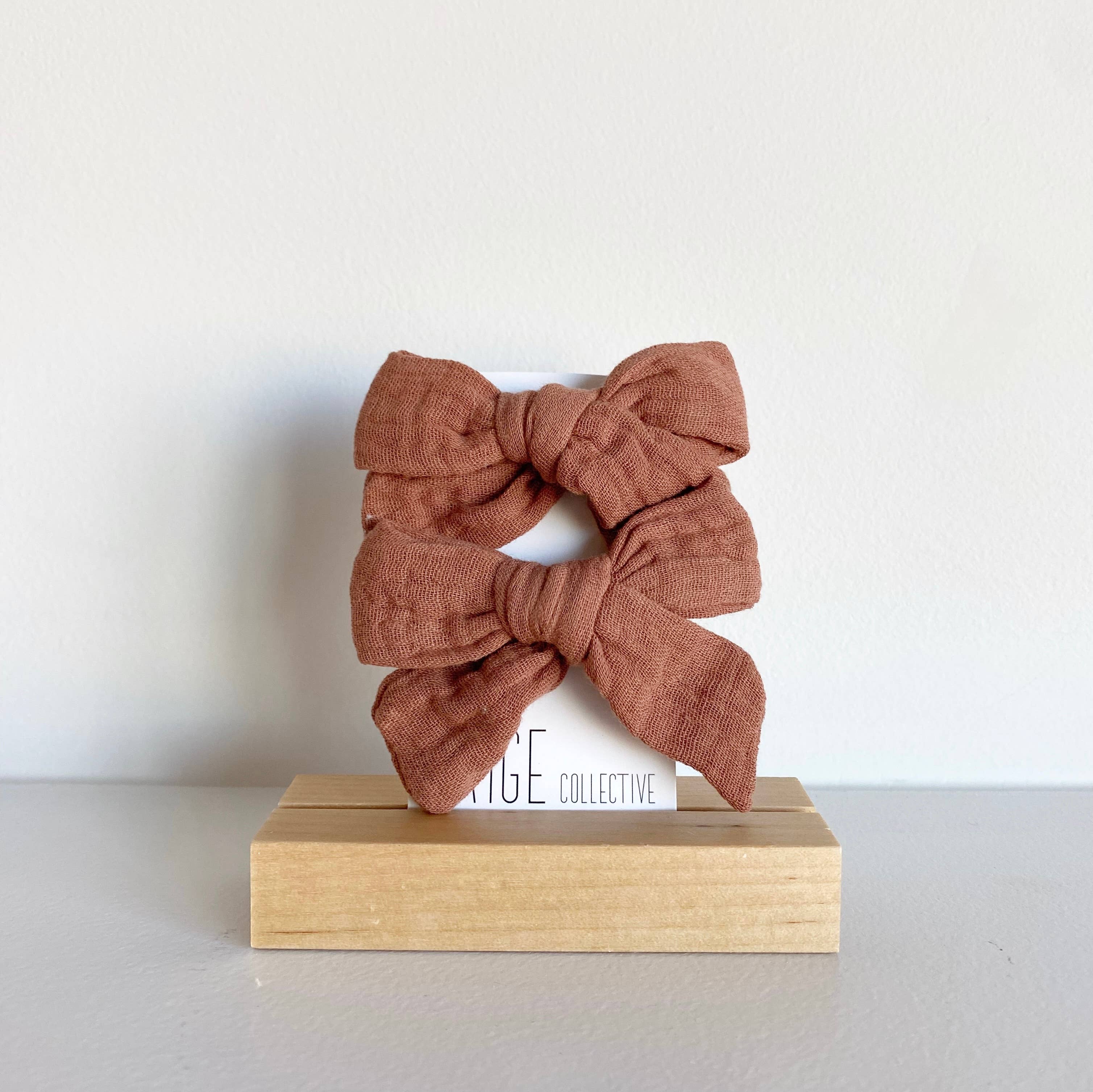 Saige Collective - Wholesale Hair Bow - Kids - Muslin Cotton Bows - assorted6