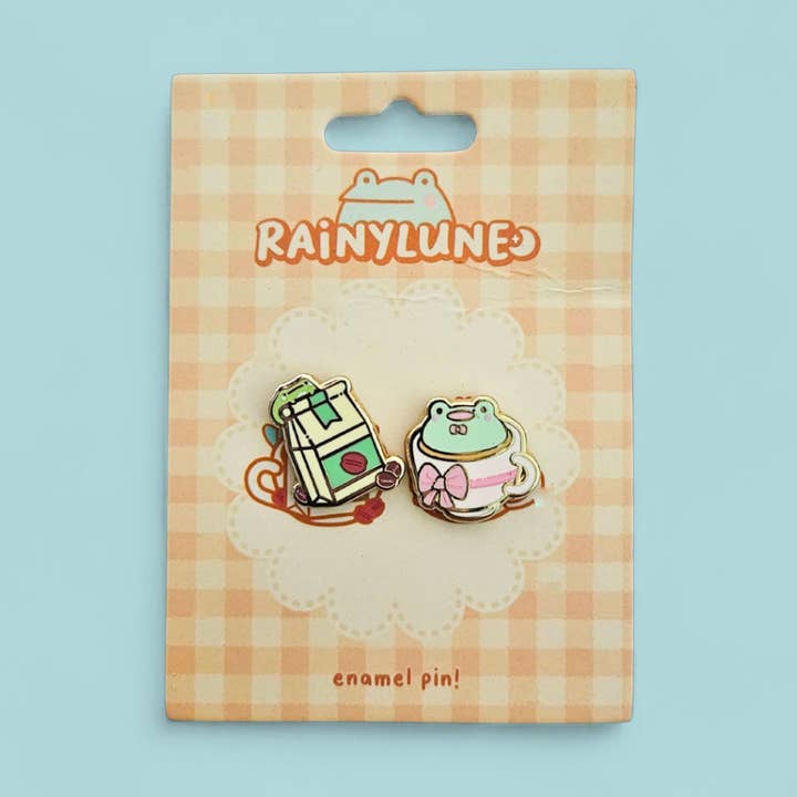 Friend and NPC Mini Cafe Pins for wholesale by Rainylune