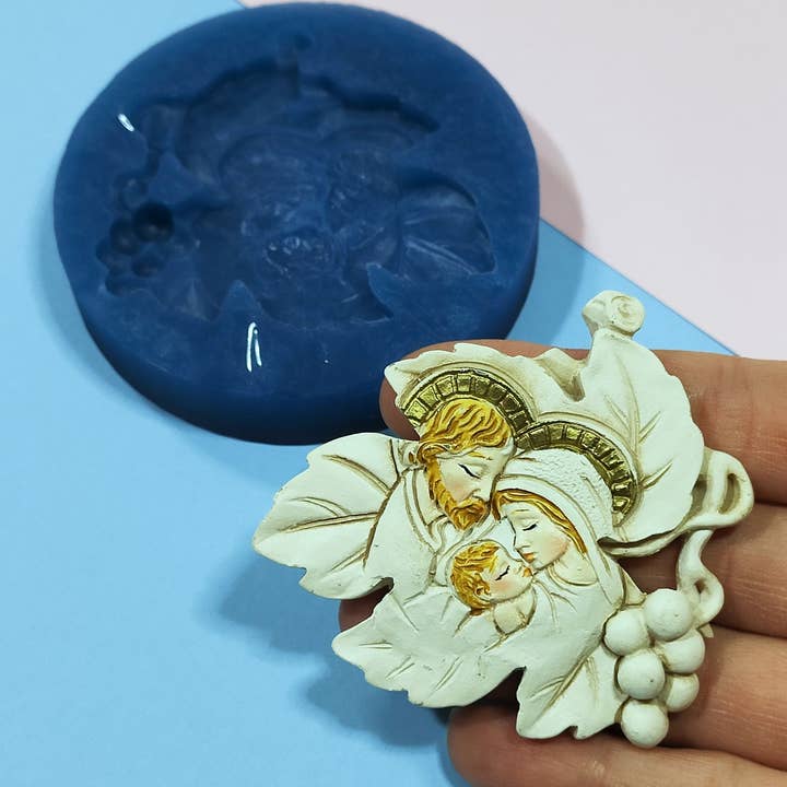 Serena Creazione di Serena Stampone - Wholesale DIY Craft Kit - Nativity Vine Mold 6x7cm in silicone for resin and plaster