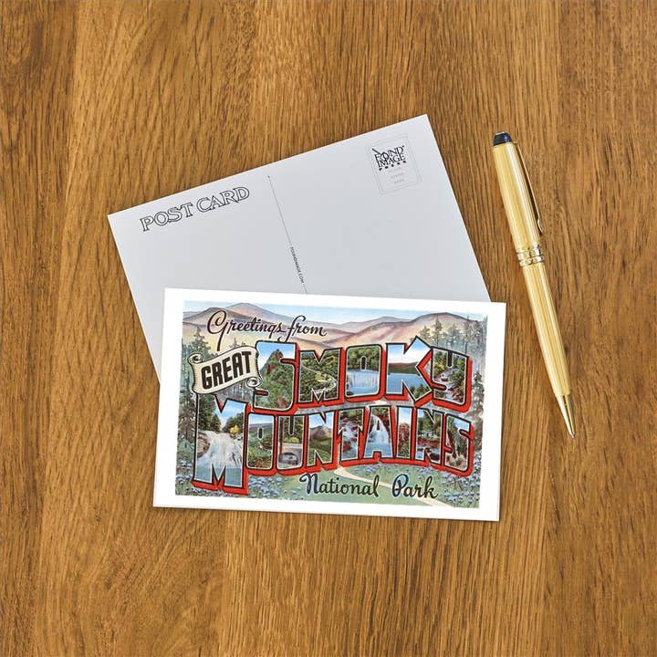 Found Image Press - Wholesale Postcard - Postcard NC-59 Greetings from Smoky Mountains1