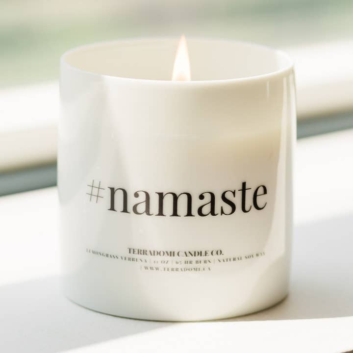 Citrongräs Verbena Soy Candle | Keramisk burk + Box | 11 oz för wholesale av Terradomi Candle Co.
