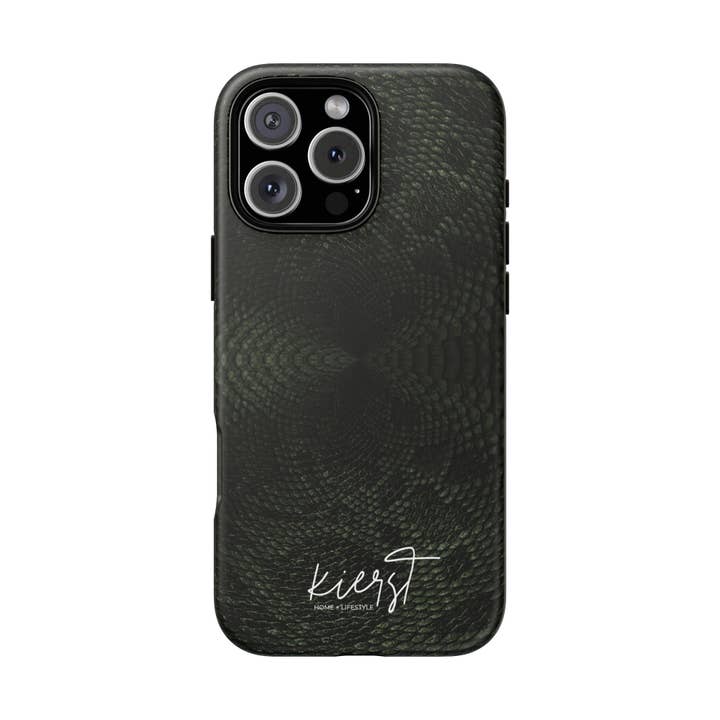Diepgroene Slangenprint iPhone-hoesje voor wholesale door kierst