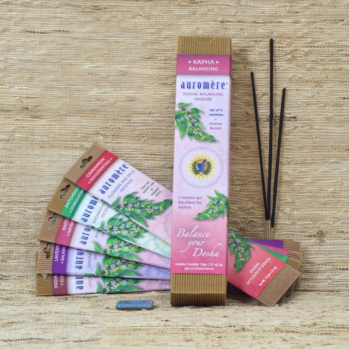 Dosha Balancing Incense Set (Kapha) for wholesale by Auromere Ayurvedic Imports