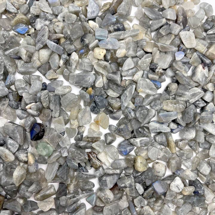 Rock Paradise - Wholesale Spiritual Stone/Crystal - Labradorite Crystal 1lb Chips Tumbled Stones2