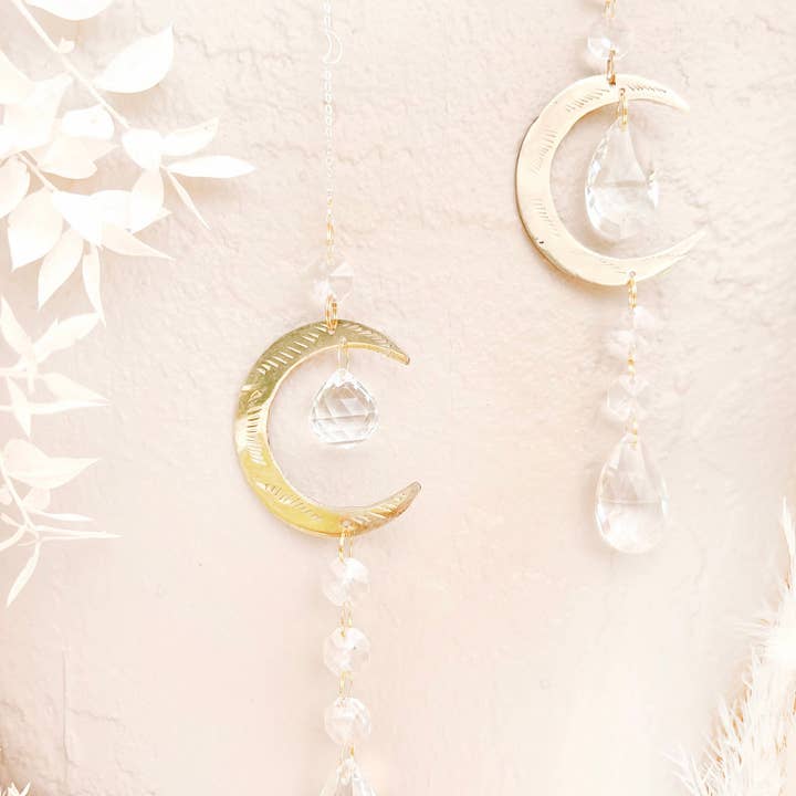 The 12th Moon - Wholesale Suncatcher - MOON Suncatcher - Rainbow Maker - Wall Decor - Rainbow Prism1