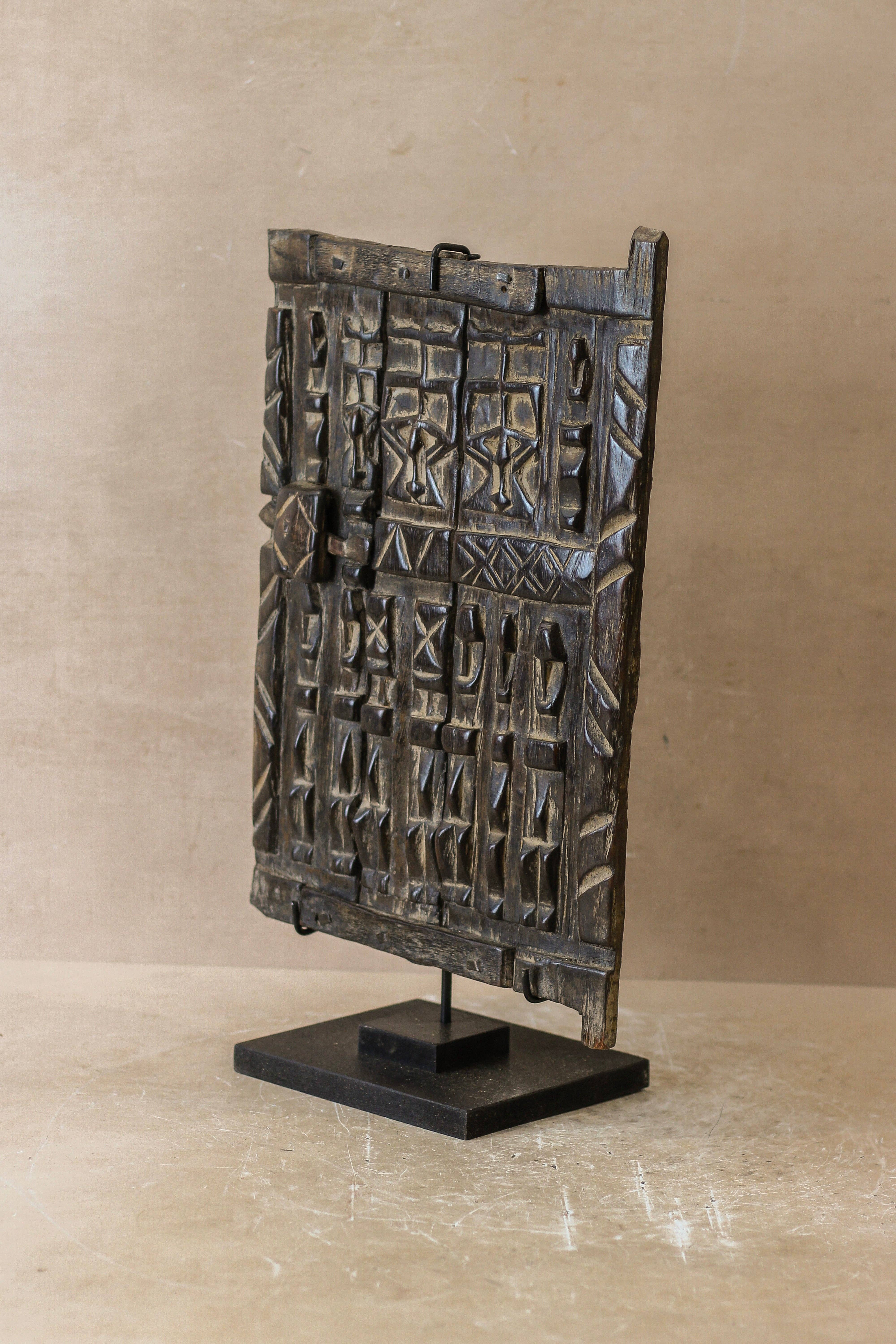 Botanical Boys – wholesale Decorative tabletop object – Dogon Granary Door - 13.10