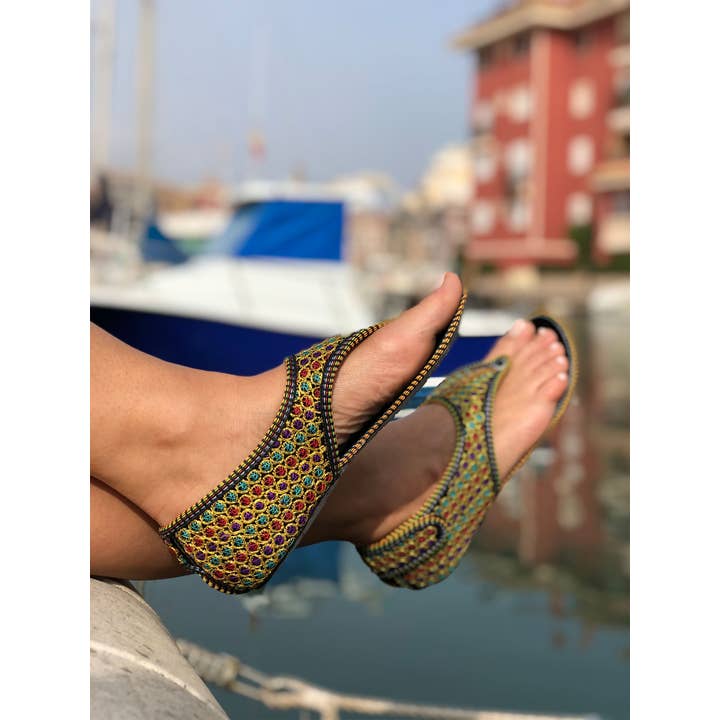 Tibet Boutique España - Vente Sandales – femme - Sandale fermée avec attache cheville mod 54