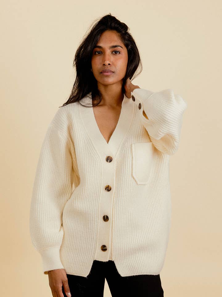 MARCEL Oversized V-neck Cardigan for wholesale by EMILIE K