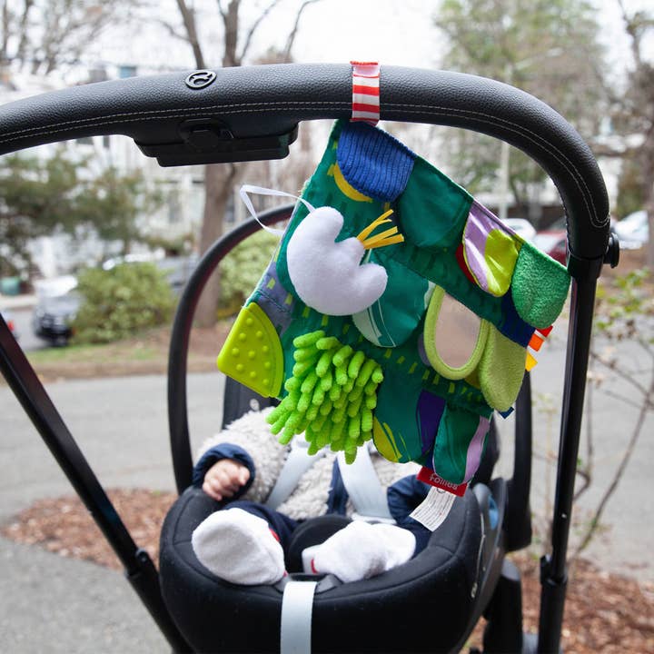 Follies - Wholesale Crinkle Tag Toy - Baby - The Sensory Garden Toy, Flap & Play, Stroller Compatible5