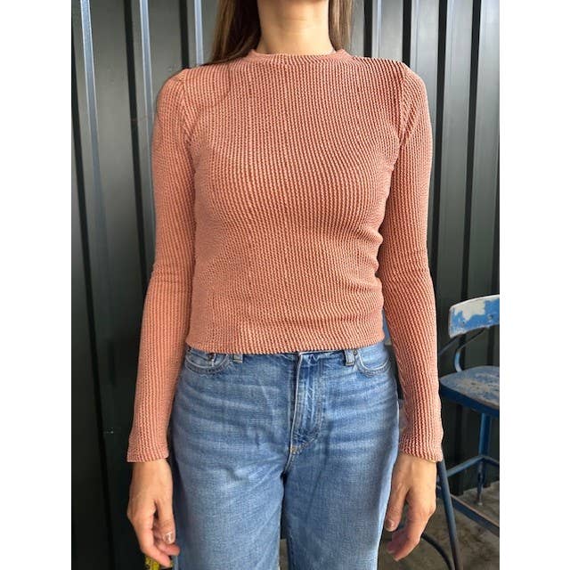 Leighton Rib Rib Langarmshirt - TA1496A für den Großhandel von Audrey 3+1