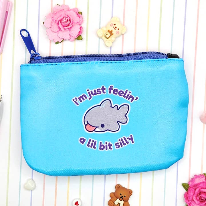 Silly Shark Kawaii Zipper Coin Pouch for wholesale by mirupiico